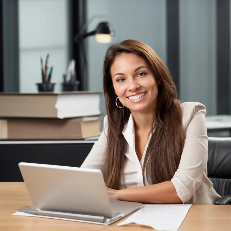 オフィスで労働契約書を手に取る従業員の写真